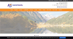 Desktop Screenshot of hayatravel.com